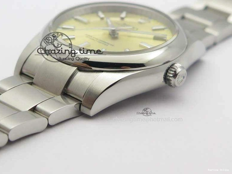 0120 Oyster Perpetual 34mm Ladies 114300 1:1 Best Edition Champagne Dial On SS Bracelet A FlexibleFit 3804